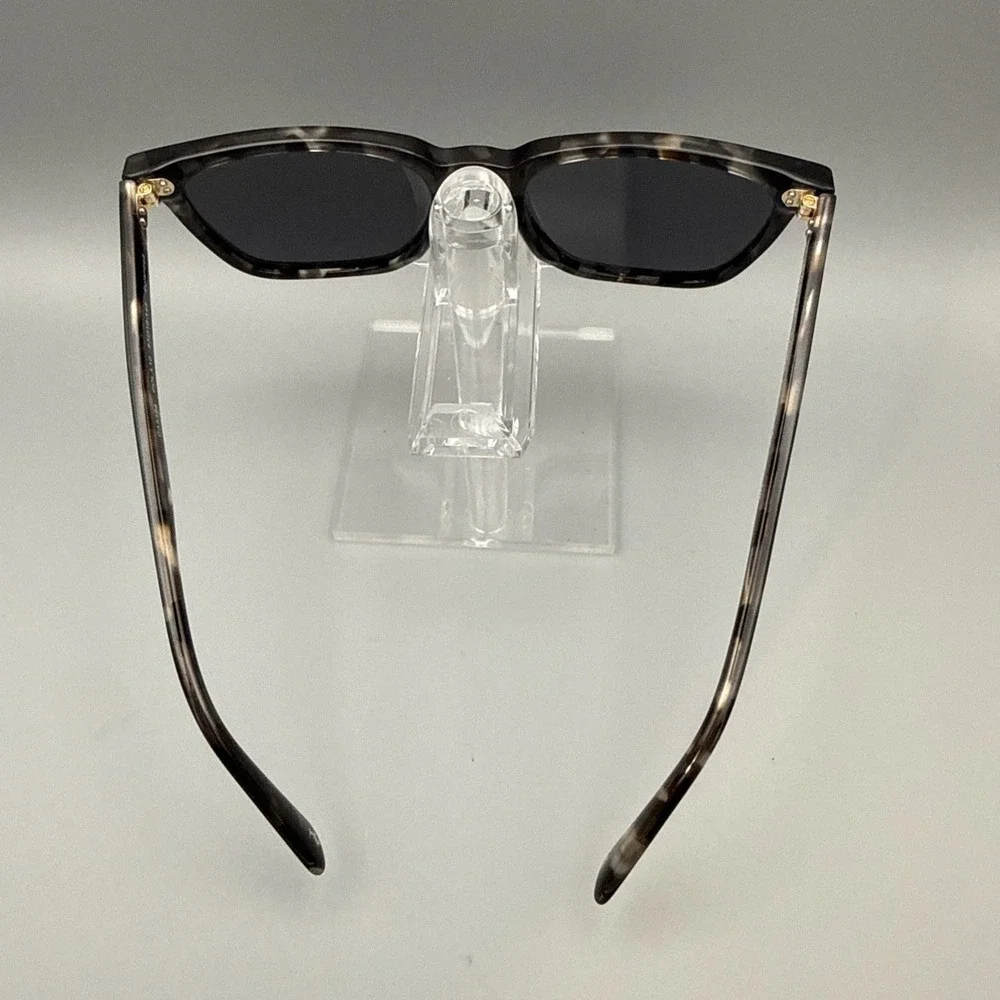 Carfia Authentic CA5354 Polarized Sunglasses Black Tortoise Frame Black Lenses